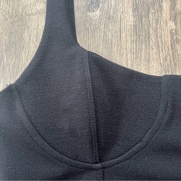 Zara Women’s Black Crop Top Sweetheart Neckline Sleeveless Thin Straps M - Picture 4 of 6